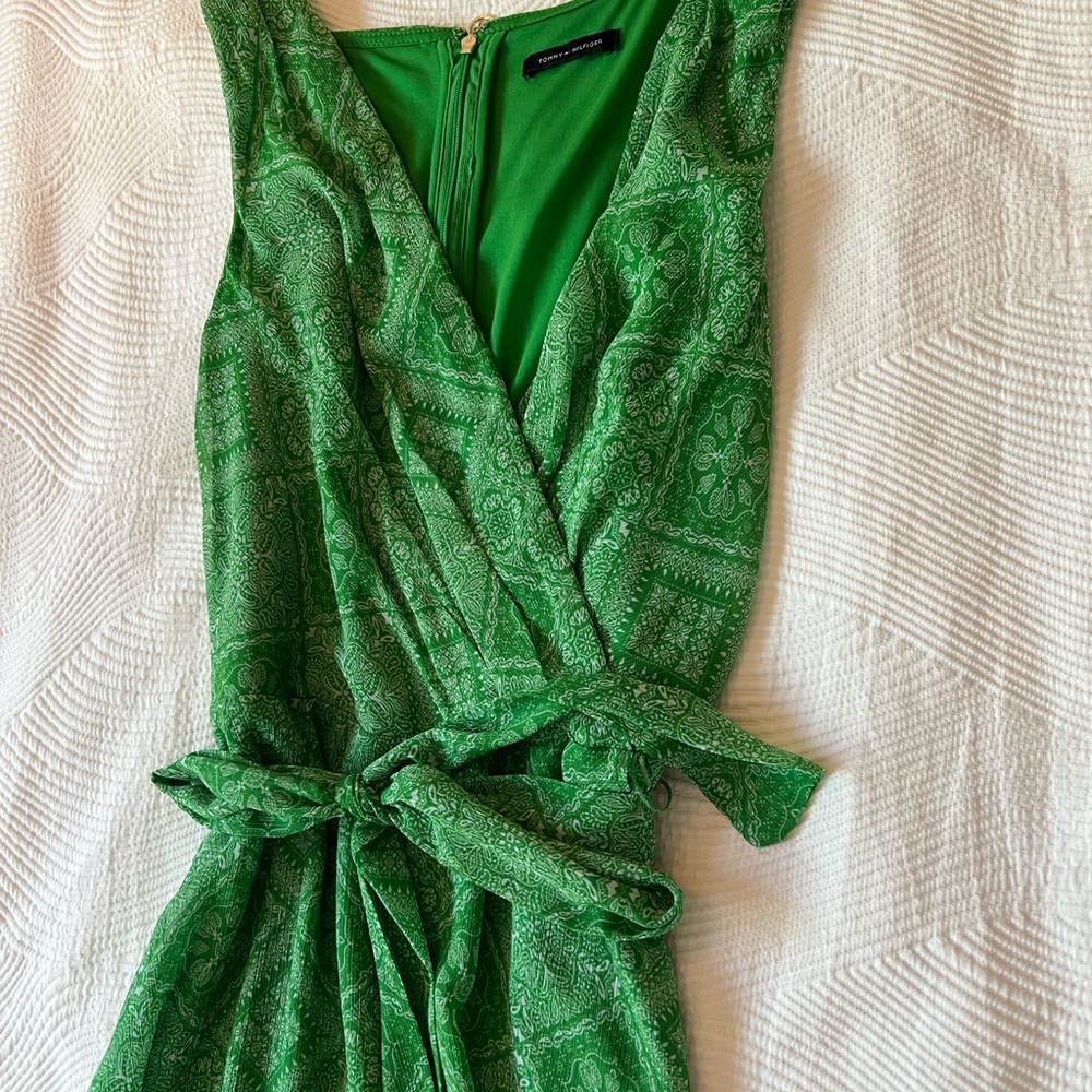 Green Wrap Dress
